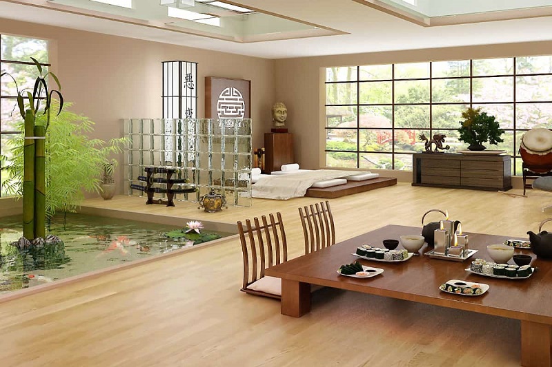 Japanese living room: Design,Floor,furniture and lighting - Equality Mag