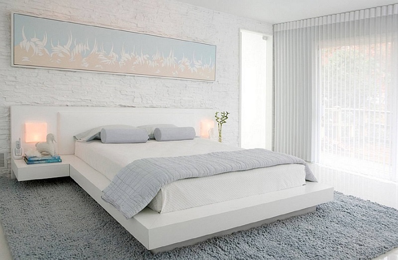 How to decorate a white bedroom