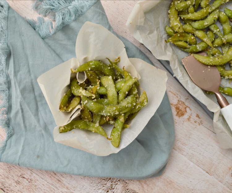 edamame sauteed with truffle