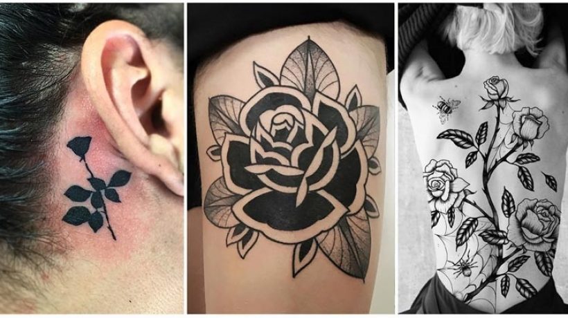 Black rose tattoo: the meaning for a gift or tattoo