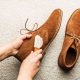 How do you clean suede shoes naturally?