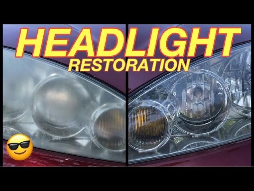 How do you restore faded glass headlights