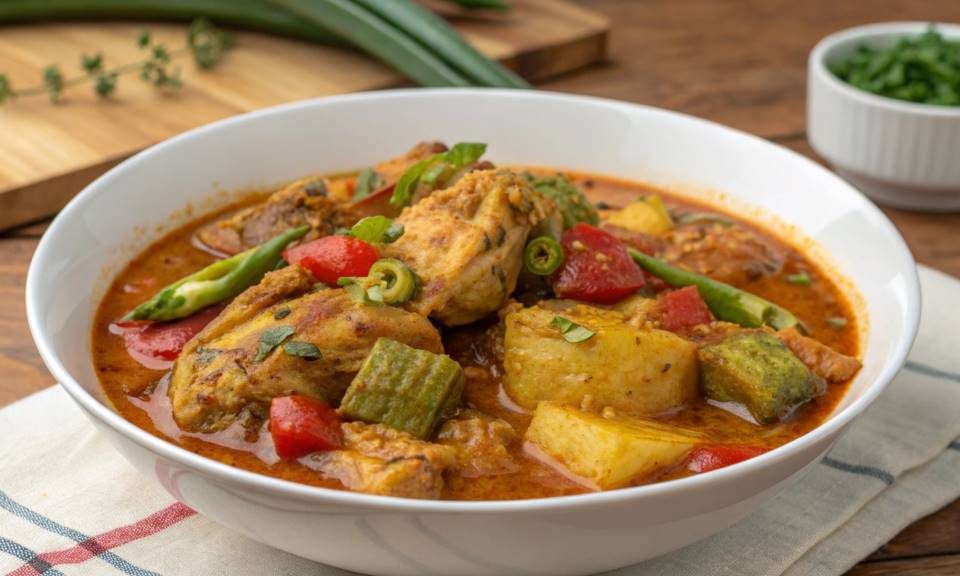 the Angolan Muamba Chicken Stew