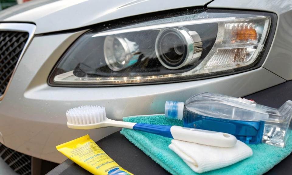 Car Headlight Cleaning Hacks Using Toothpaste and More