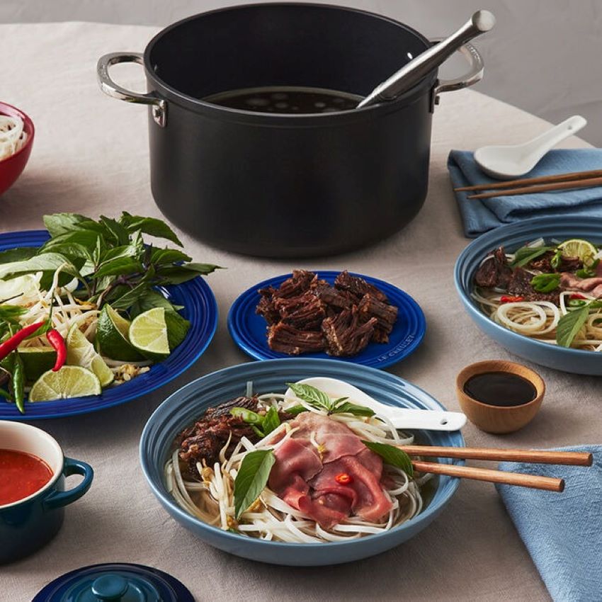 Le Creuset stoneware dinnerware review highlighting quality and style