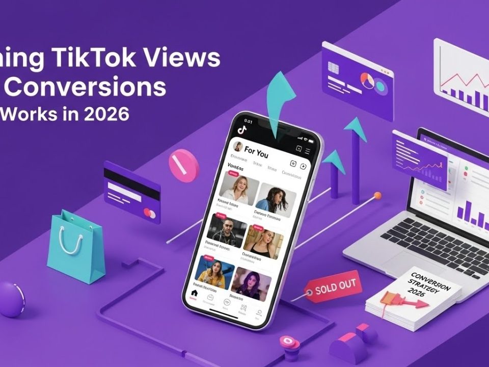 TikTok views to conversions funnel diagram