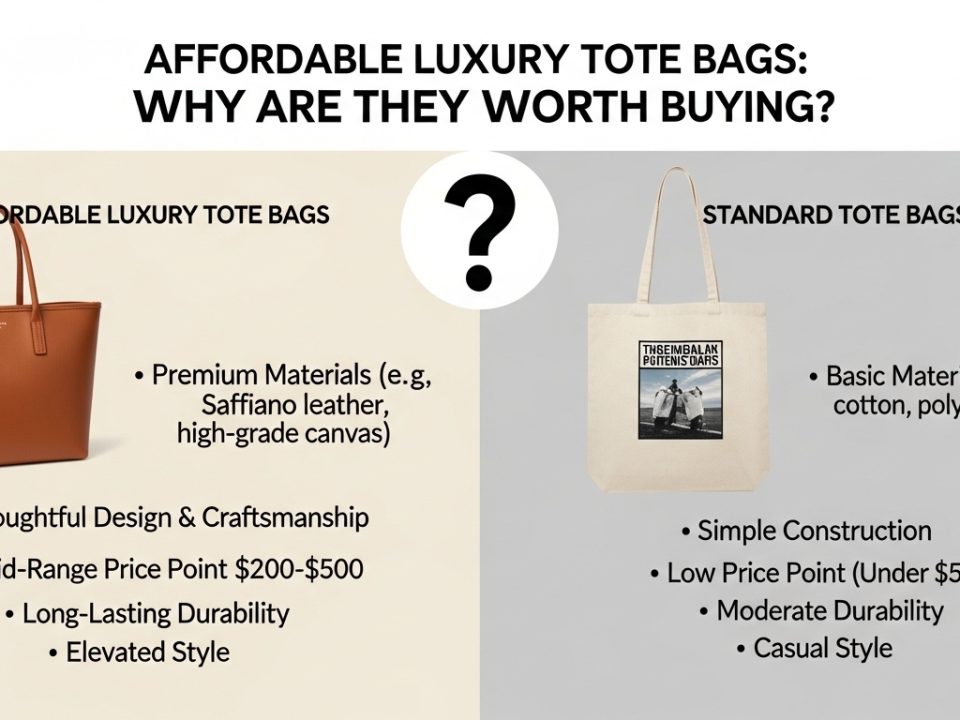 woman carrying premium affordable tote bag for office and travel use