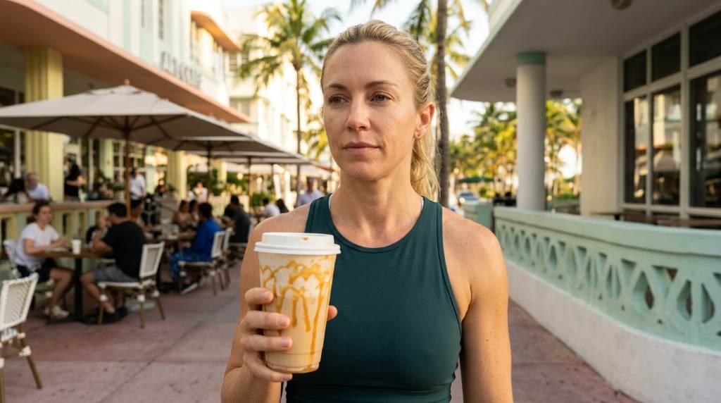 Athlete enjoying high-protein morning meal after workout