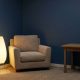 Cozy game room setup in Seattle home with warm lighting