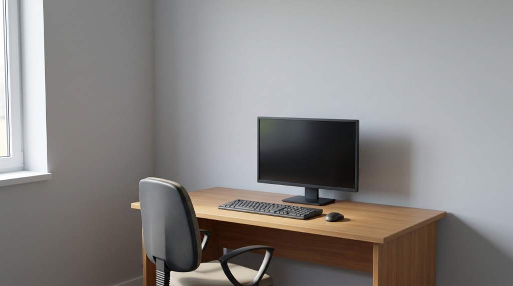 Modern Seattle game room featuring organized gaming station