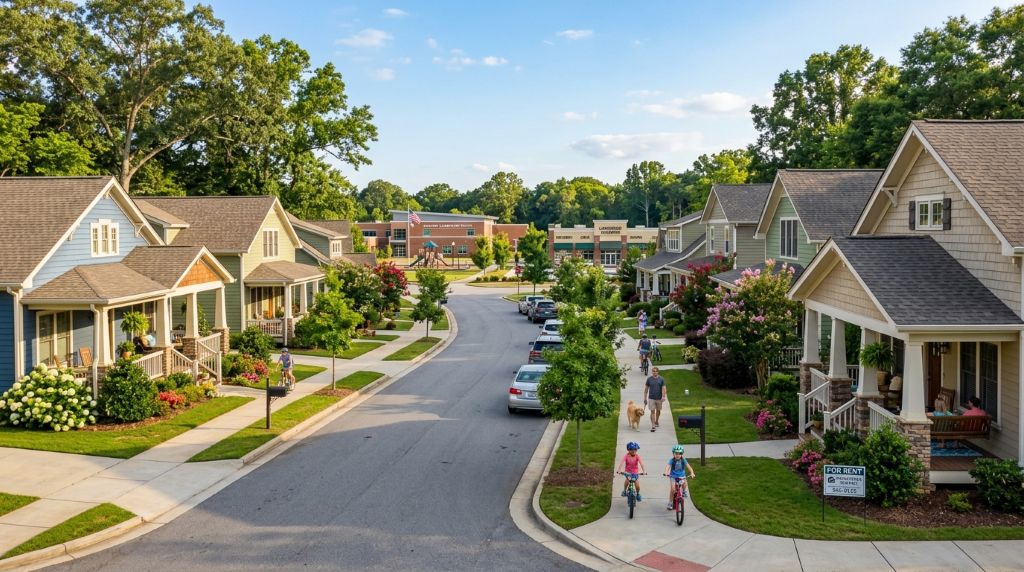 Renter comparing affordable homes near Southeast cities based on rental costs, commute times, neighborhood amenities, and location